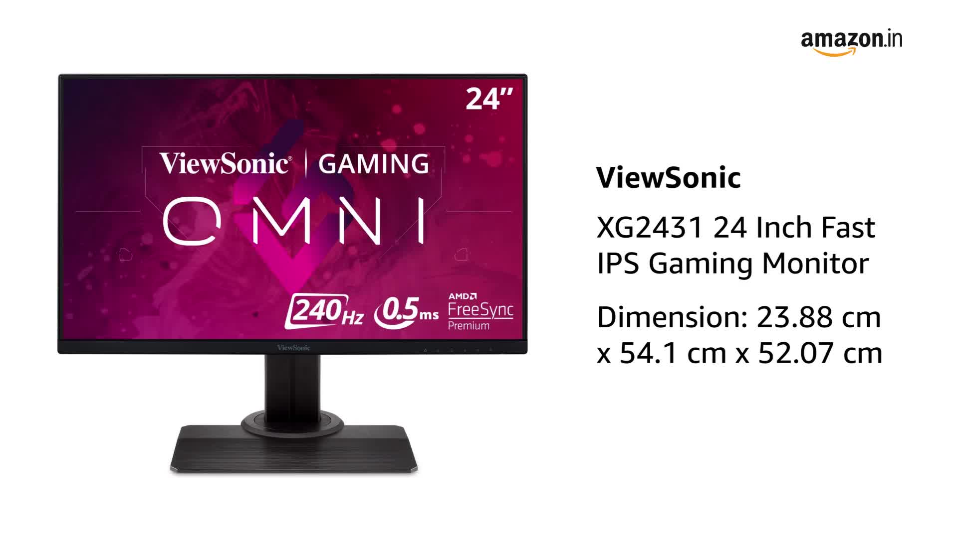 ViewSonic XG2431 ゲーミングモニター 23.8インチ 240Hz Amazon.co.jp: ViewSonic ビューソニックジャパン 23.8インチ